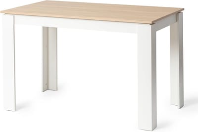 Scandinavische Houten Eettafel Rechthoekig voor 4 tot 6 Personen - Eikenlook Tafelblad