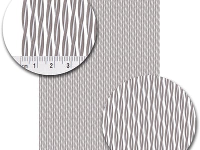 vliegengordijnenexpert Vliegengordijn Kunststof Monza Wit-Taupe - 100cm x 240cm