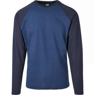 T-shirt met lange mouwen Urban Classics raglan contrast (grandes tailles)