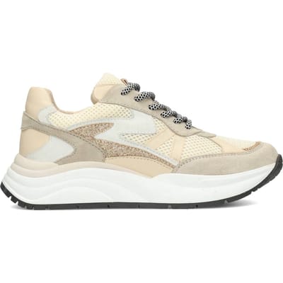 PS Poelman CHARU Dames Sneakers - Wit Met Combinatie - Maat 38