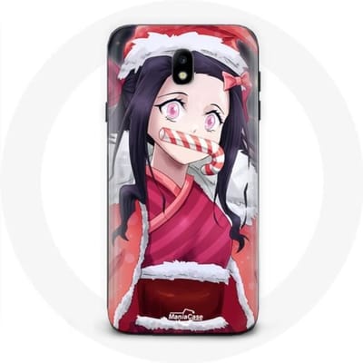 Coque pour Samsung Galaxy J7 2017 Anime Demon Slayer Kamado Nezuko Le jour de Noël 2023
