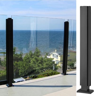 Leuning Post Klemmen - Balustrade Palen - Balkon Afschermen - Roestvrij Staal 304 - 10/12mm Glas - Geborsteld