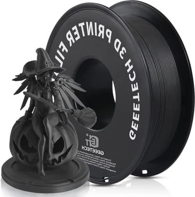 PLA-filament voor 3D-printer 1 kg rol - maatnauwkeurigheid +/- 003 mm - zwart
