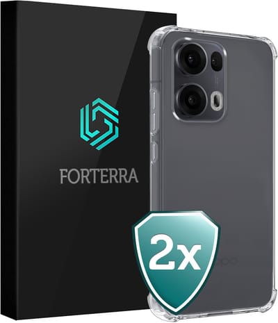 Hoesje 2 Stuks - Geschikt voor Oppo Reno 13 Pro - Sterk & Shockproof - Back Cover - Siliconen Case - Telefoon Hoes Shock Proof - Transparant