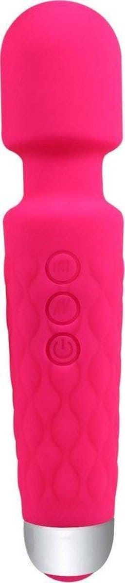 Vibrator en massage staaf - voor vrouwen & mannen - Intens fijne Vibrator - Draadloze Massage - Vibrator Massage staaf met Magische Vibratie standen - Compact - Rood/roze - Zeer Discreet -