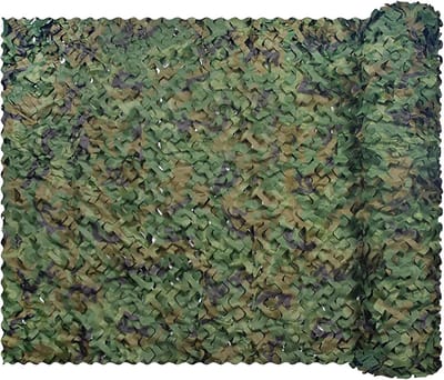 Camouflage zonneschermnet - 300x300cm - Schaduwdoek - Camouflagenet - Camo - Tuinnet - Camonet Voor Optimaal Camouflage Effect - Zonwering - Voor kamperen, tuin, decoratie, achtergrond, camouflage, privacy scherm - Lichtgewicht Oxford Stof - Groen