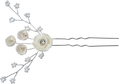 Clayre & Eef Haarspeld 12 cm Zilverkleurig Metaal