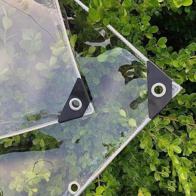 Afdekzeil Transparant - Waterdicht Zeil Dekzeil - Tuinmeubelen Beschermen - Hoogwaardig PVC Materiaal - 25 m x 2 m - Transparant