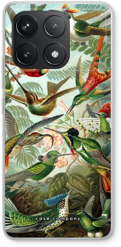 Case Company® - Hoesje geschikt voor Xiaomi Poco F6 Pro hoesje - Haeckel Trochilidae - Soft Cover Telefoonhoesje - Bescherming aan alle Kanten en Schermrand