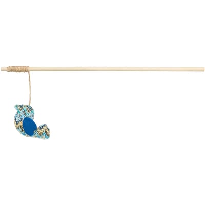Kattenspeeltje Trixie Blauw Polyester Hout Vogel