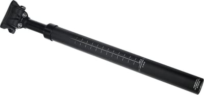 SNJY® Verende Zadelpen - Fietszadel Ergonomisch - Zadelstrop - Diameter: 27,2 mm - Lengte: 350 mm - Zwart