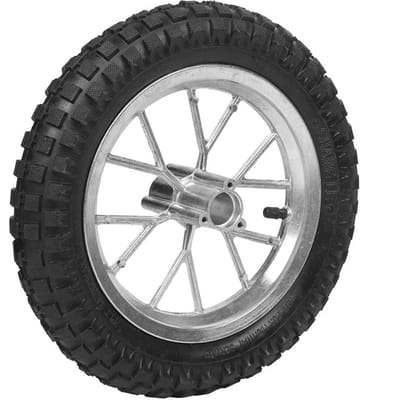 Pneu avant et arrière de moto 12,5 x 2,75 pouces avec jante, compatible avec les mini-motos tout-terrain Coolster 49 cc 2 temps gray