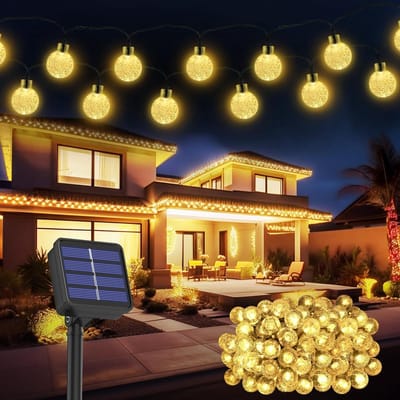 Tuinverlichting op zonne-energie - 100 leds - IP65 waterdicht - 8 modi - kristallen bolverlichting - decoratief - Pasen - tuin - binnenplaats - feesten tuinverlichting op zonneenergie