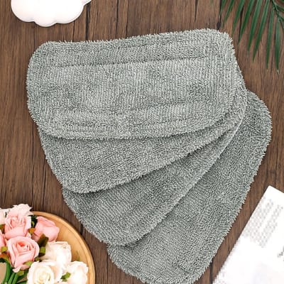 EGoods - Vervangbare Microvezel Stoomreinigerpads voor Stoomreinigers - Herbruikbare Doeken - Set van 4 stuks