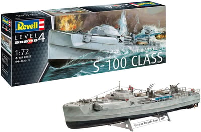 Revell Modelbouwpakket Militaire voertuigen - 05162 German Fast Attack Craft S-100 Plastic - 1:72 - Modelbouw