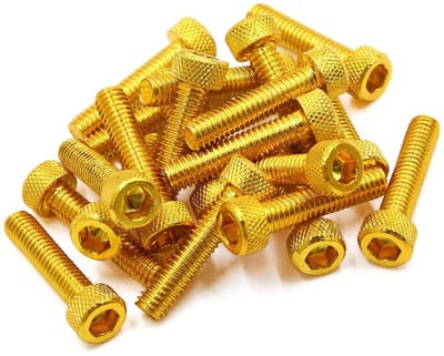 Dailygoods- Zeskantschroeven M6 x 30 mm - 20 Stuks - Goudkleurig - Corrosiebestendig - Aluminiumlegering - Hoge sterkte - Bout