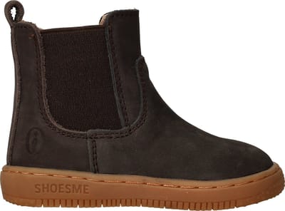 Shoesme Donkerbruin Chelsea Bootje - Sneakers Kinderen - Jongens - Dark Brown - Leer - Maat 20