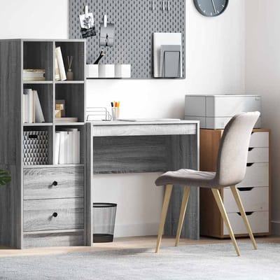 vidaXL - Bureau - Grijs - Sonoma - 80 - x - 40 - x - 76 - cm