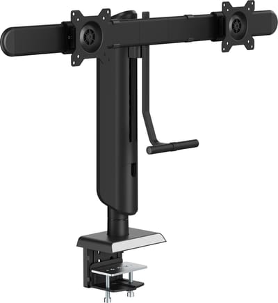 VDD - Monitor Arm - Monitorarm - Monitor Arm 2 schermen - Monitorarm zwart - Monitor statief - Monitorstatief - 2 schermen - min. 17 max 32 inch schermen