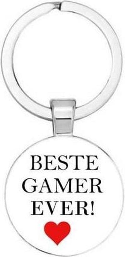 Akyol - Beste Gamer ever Sleutelhanger - Gamen - Gamer - Leuke kado voor een gamer - 2,5 x 2,5 CM