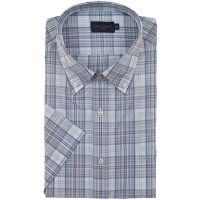 Paul & Shark Overhemd Supima Cotton Check Licht Blauw / male
