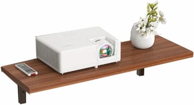 Projector standaard - Muurplank - Thuisbioscoop - Ruimtebesparend ontwerp - Klein formaat - Bruin