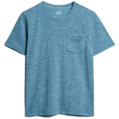 Superdry - Essential overdyed T-shirt met logo - Dames - T-shirts