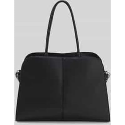 Shopper van echt leer met reliëflogo model 'CLARICE TOTE'