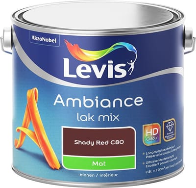Levis - Ambiance Lak Mat Mix - Shady Red C80 - Mengverf - 2,5 L