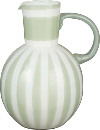 Mica Decorations Bazaar Vaas - H21 x Ø18 cm - Glas - Lichtgroen