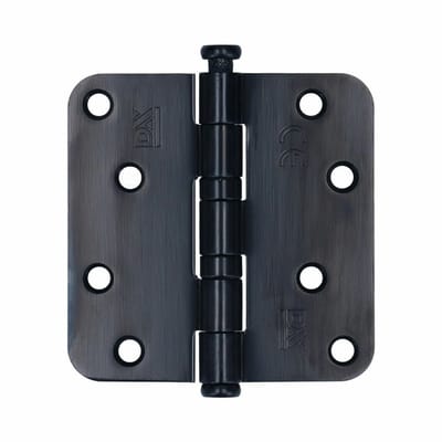 Kogelscharnier - Zwart - RVS - VEILIG - VEILIG Kogellagerronde hoek 89x89mm zwart - set van 2