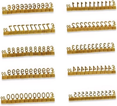 Metalen Prijskaartjes - Verstelbare Blokken - Winkelpresentatie - Modulair Ontwerp - Mini Formaat - Goud
