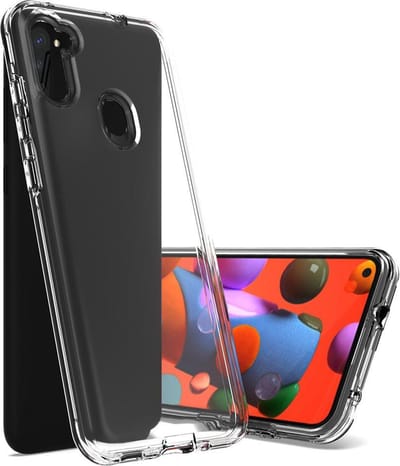 Geschikt voor Samsung Galaxy A11 hoes TPU Silicone case hoesje transparant
