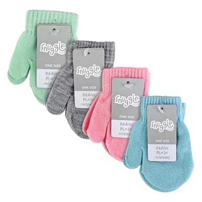 4-pack Schattige Babywantjes voor de Winter | Handschoenen voor Baby Jongens & Meisjes