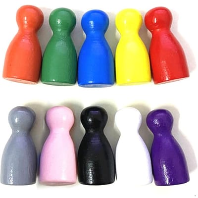 10 Stuks Set Schaakstukken Bordspel Accessoires Houten Pion Schaak Kaartstukken Voor Bordspel En Andere Spelletjes Accessoires