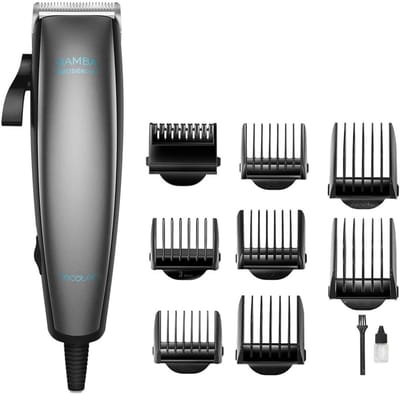 Haartrimmer Titanium - Professionele Tondeuse - Thuis Kapsel Maken - Verstelbare Hendel - 9 Kammen Inbegrepen