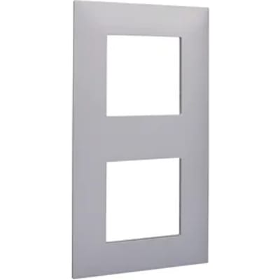 Legrand Vanela Next Dubbele Afdekplaat Horizontaal/verticaal Grijs 71mm