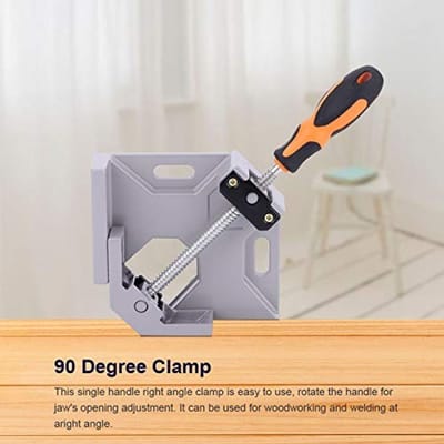 Dailygoods- Hoekklem 90 Graden - Aluminiumlegering - Antislip Handgreep - Houtbewerking - Lassen - Maximale Opening 70 mm - Klem