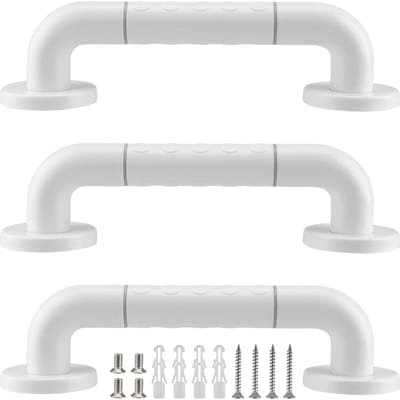 Dailygoods- Handgrepen 30 cm - Antislip Grip - Lichtgevende Ringen - Roestvrij Staal - Handgrepen voor Badkamer - Probleemloze Installatie - Badhandgrepen