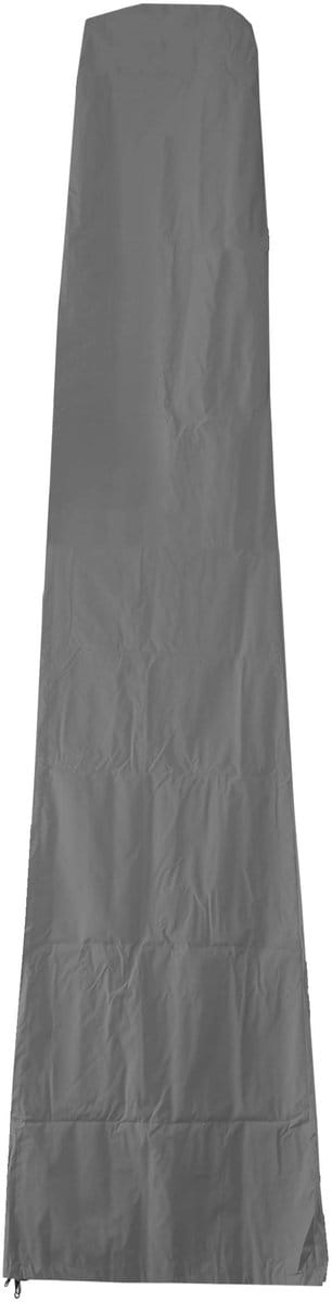Beschermhoes 370cm voor 5x5m marktparasol MCW-D20, hoes met rits ~ antraciet