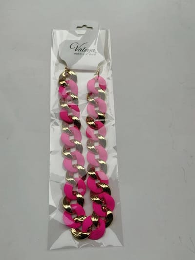 Ketting fuchsia goud - pooier - pimp - foute party