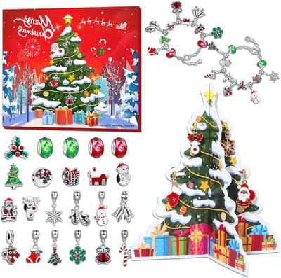 Kerst Adventskalender 2025 voor Meisjes met Sieraden, Armbanden en Kettingen - 24 Vullingen voor een Magische Decembermaand