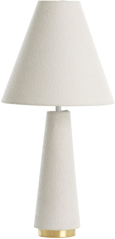Light & Living Tafellamp Devia Bouclé, 61cm - Crème