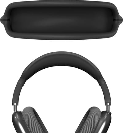 1 stuk - Beschermhoes voor oordopjes - Zwart - Beschermhoes voor hoofdband voor AirPods Max - Beschermhoes voor oordopjes - Eenvoudig te installeren, krasbestendig en stofdicht - Alleen compatibel met AirPods Max-oordopjes - Siliconen hoofdbandhoes