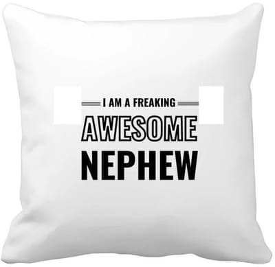 Akyol - i am a freaking awesome nephew Kussen hoes - Neef - de meest geweldigste neef - verjaardagscadeau - verjaardag - cadeau - cadeautje voor neef - neef artikelen - kado - geschenk - gift - 40 bij 40 cm