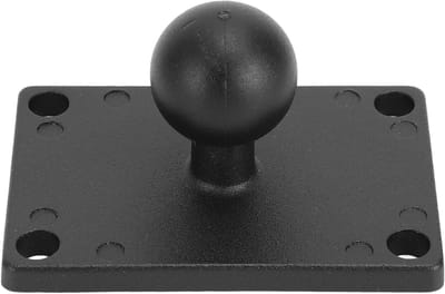Allecto Plus - Universele Kogelmontagebasis voor RAM-montages met Dubbele Socket - AMPS Vierkante Plaat - Aluminiumlegering - Zoekwoorden: basismontage, kogelarmen