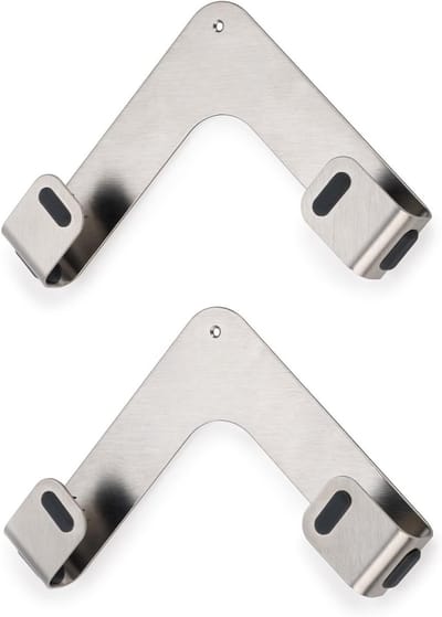 Famanu – Set van 2 zelfklevende pan- en potdekselhouders voor wandmontage, geschikt voor deksels tot 28 cm