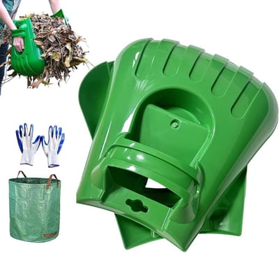 Handhark Bladverzamelaar - Tuinplukker Schep - Tuin Opruimen - Verticaal Ontwerp - 272 Liter Capaciteit - Uniek