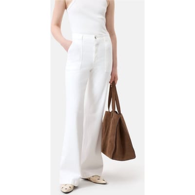 Closed Aria White Size: W31L30 | Wide-Leg & Flared Pants Outlet | Dames | Wit