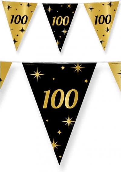 Paperdreams - Vlaggenlijn Classy Party - 100 jaar (10 meter)